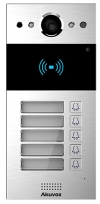 R20B5S - Compact IP Door Intercom Unit with 5 Buttons (Video & Card reader), incl. Surface Mount Backbox